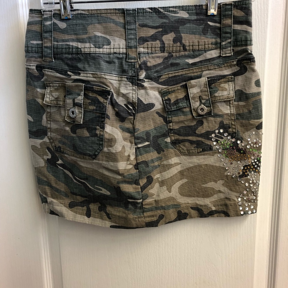 Vanilla Star Jeans Camo Mini Skirt - Picture 4 of 8